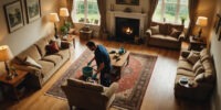 Experience a spotless living room with Tidy Bird Cleaning! Our professional team will ensure your space is fresh, organized, and inviting, leaving you with more time to relax. Serving Burlington, Oakville, Milton, and Halton Hills