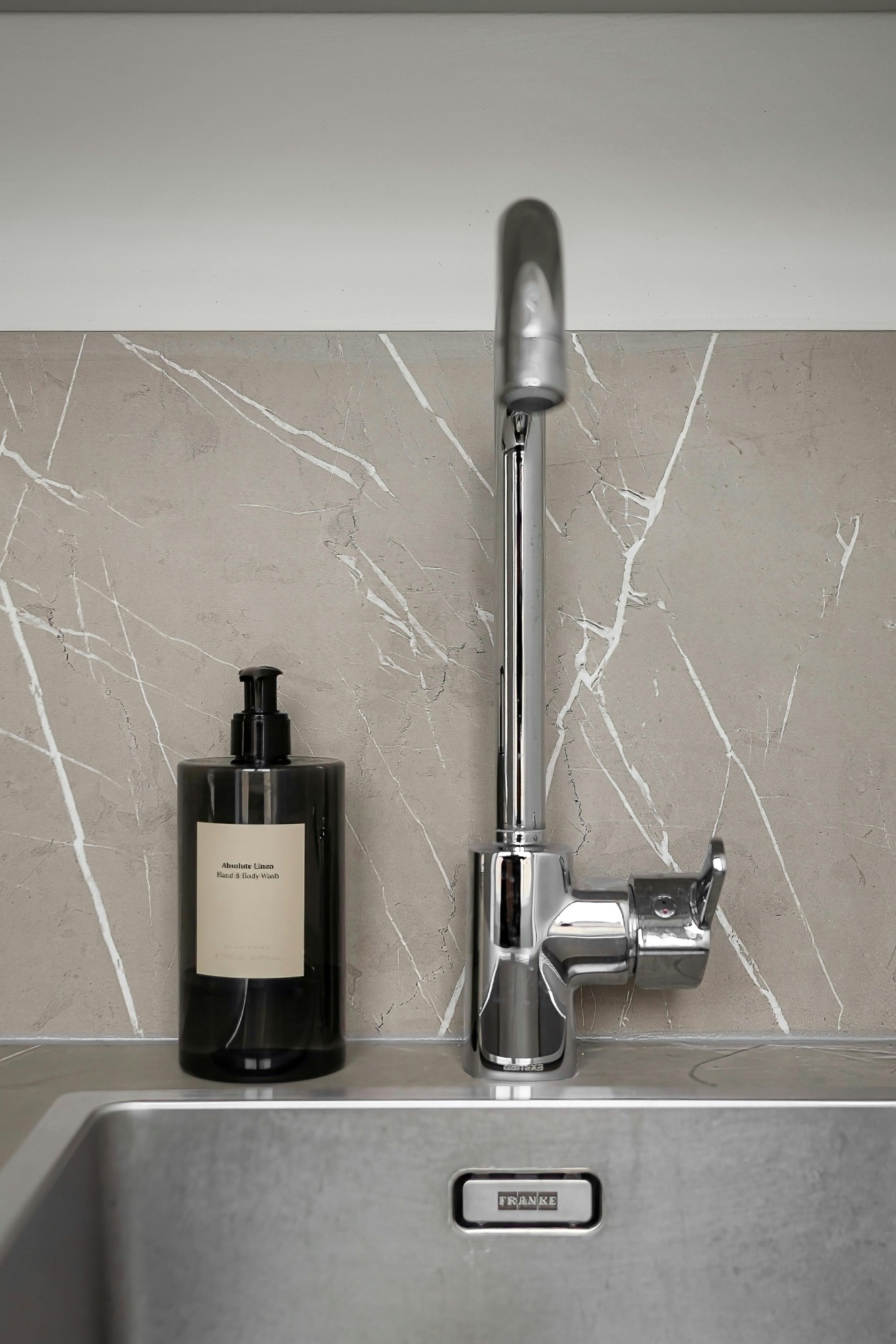 beautiful stainless steel faucet and sink