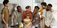 Family in the kitchen, after being by Tidy Bird Cleaning, the best home cleaners in Burlington