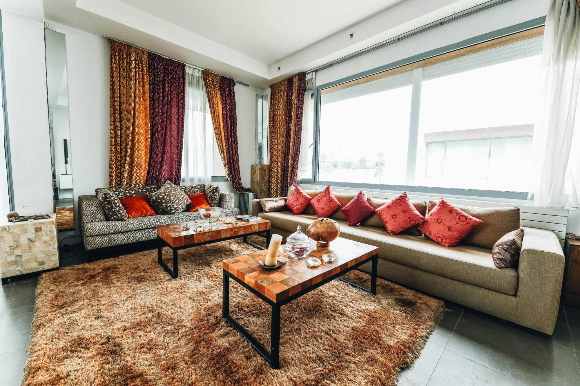 clean living room in condo