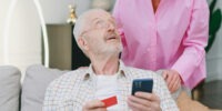 seniors booking securely online house cleaning in burlington by tidy bird cleaning