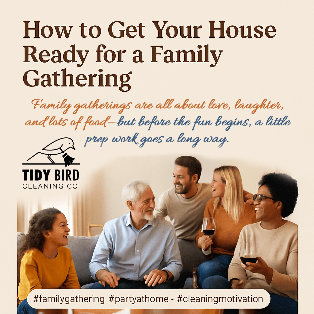 Get your house ready for a family gathering - tidybirdcleaning