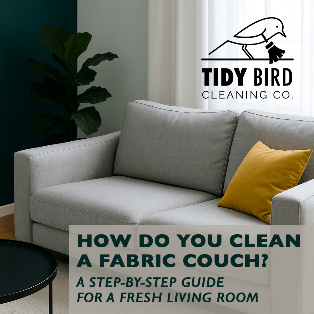 How to Clean a Fabric Couch - tidybirdcleaning