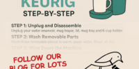 Kuerig Cleaning Step by Step - tidybirdcleaning
