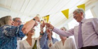 seniors celebrating a clean home tidy bird cleaning in burlington ontario, hamilton, oakville
