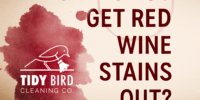 Remove red wine stains - tidybirdcleaning