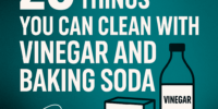 vinegar and baking soda magic leaning combo - tidybirdcleaning